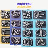  Đồ chơi trí tuệ tháo gỡ khóa sắt – trò chơi câu đố xếp hình logic cho bé 7-14 tuổi 