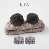  Set băng đô rửa mặt tai thỏ dễ thương, băng đô tai thú Hàn Quốc, băng đô cố định tóc cho nữ 