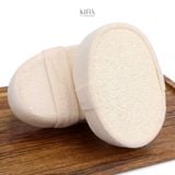  Miếng tắm xơ mướp kèm vải cotton mềm mại – Tẩy tế bào chết toàn thân – Nhanh mềm khi gặp nước – Miếng chà lưng và găng t 