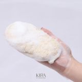  Miếng tắm tẩy da chết bằng xơ mướp tự nhiên hình bầu dục kích thước 12x8cm giúp làm sạch tế bào chết, massage chăm sóc da nhẹ nhàng thư giãn 