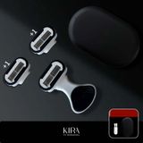  Dao cạo râu nam Whityle 5 lưỡi cao cấp, kèm hộp đựng tiện lợi, cạo sạch râu an toàn không trầy xước 