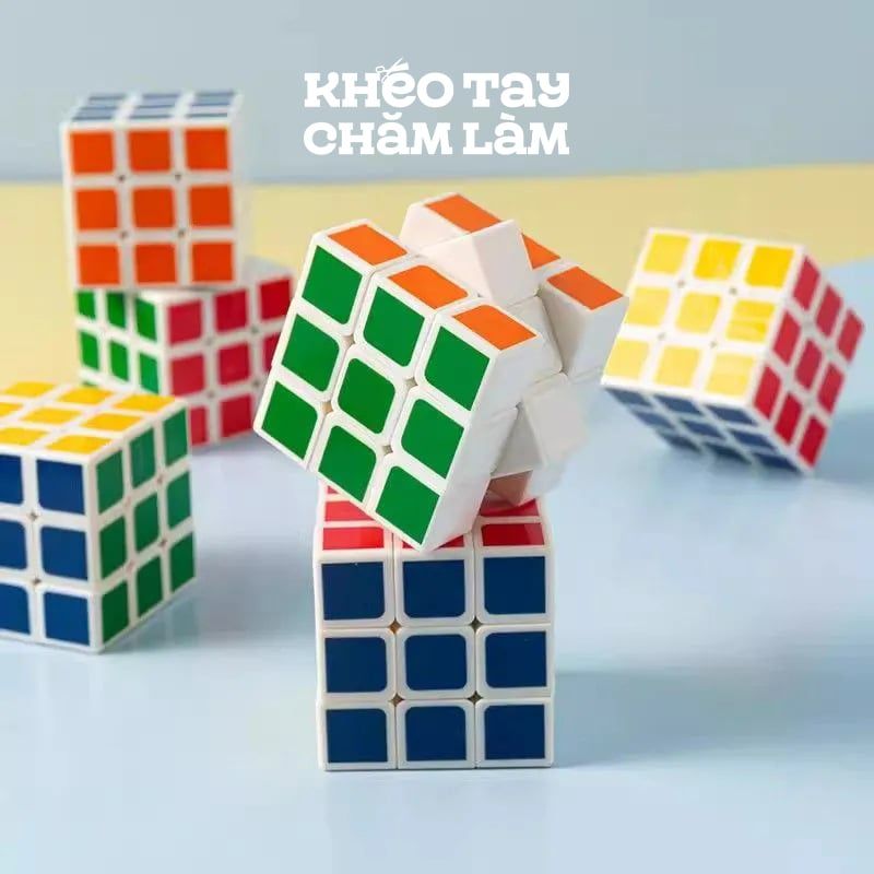  Đồ chơi khối Rubik 3x3 cho bé – Rubik xoay mượt, rèn luyện trí tuệ 