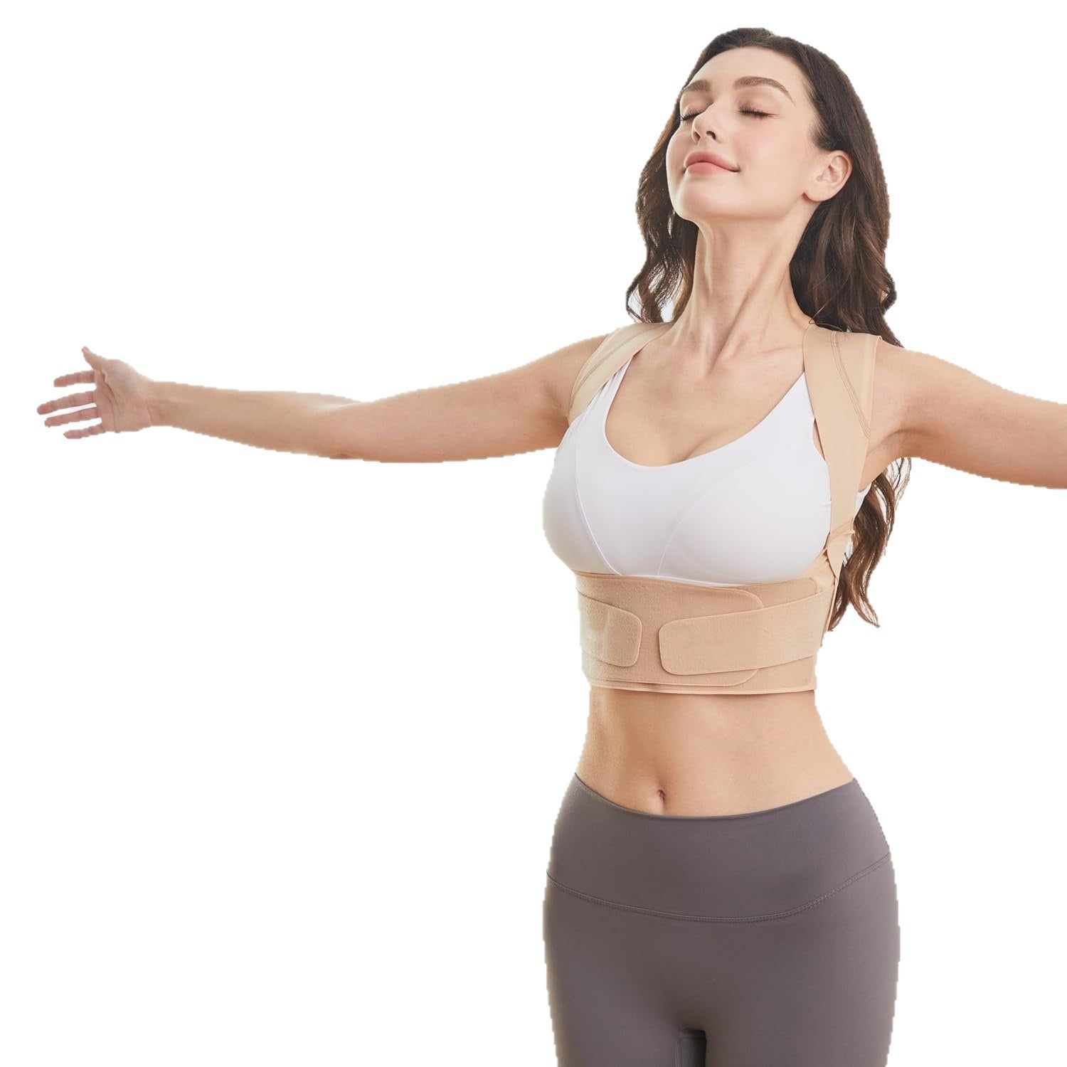  Đai chỉnh lưng gù lưng cổ rùa chất liệu su đúc tàng hình dành cho nam và nữ để mở vai làm đẹp lưng chỉnh sửa tư thế 