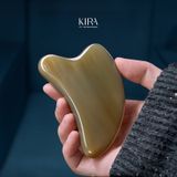  Dụng cụ massage gua sha sừng trâu tự nhiên | Bảng cạo gió mặt & body, thanh lăn bấm huyệt giảm đau thư giãn 