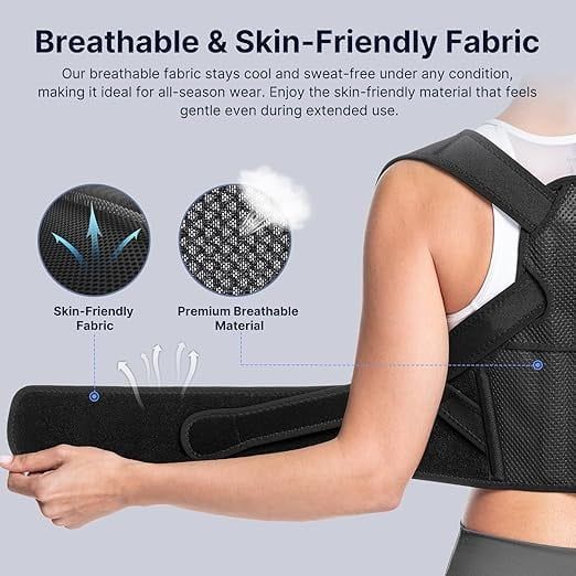  Đai chỉnh lưng gù lưng cổ rùa Summer thoáng khí dành cho nam và nữ để mở vai làm đẹp lưng chỉnh sửa tư thế 