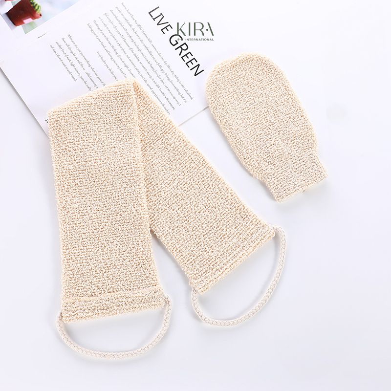  Khăn tắm chà lưng xơ mướp tự nhiên, tẩy tế bào chết, massage cơ thể, phụ kiện tắm gội tiện lợi 