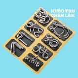  Đồ chơi trí tuệ tháo gỡ khóa sắt – trò chơi câu đố xếp hình logic cho bé 7-14 tuổi 
