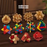  Đồ chơi trí tuệ Khóa gỗ Kong Ming Luban – trò chơi gỗ tháo lắp thông minh cho người lớn và thiếu niên 