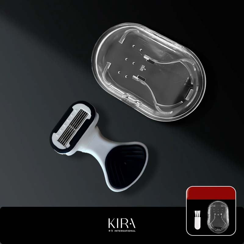  Dao cạo râu nam Whityle 5 lưỡi cao cấp, kèm hộp đựng tiện lợi, cạo sạch râu an toàn không trầy xước 