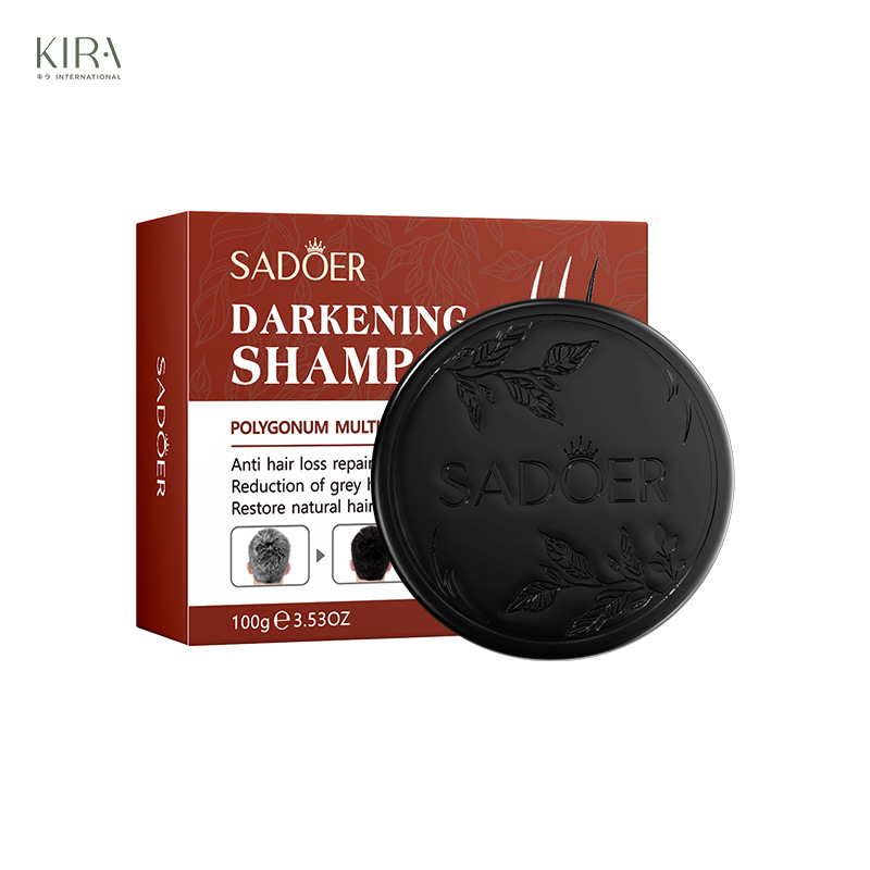  Xà phòng gội đầu đen tóc mềm mượt Hà Thủ Ô- SADOER 