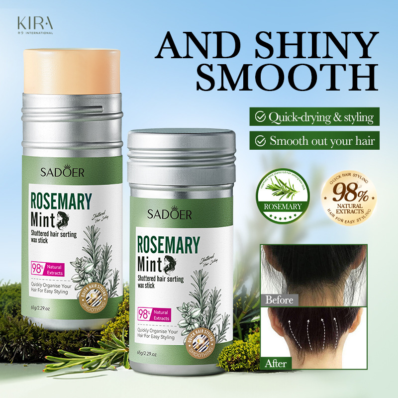  Sáp vuốt tóc tinh dầu thiên nhiên SADOER-65g tóc vào nếp chỉnh chu và tiện dụng 