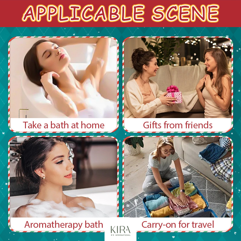  Set bóng muối tắm Giáng Sinh – làm sạch sâu, dưỡng mềm sáng da, thư giãn cơ thể, quà tặng giáng sinh ý nghĩa 