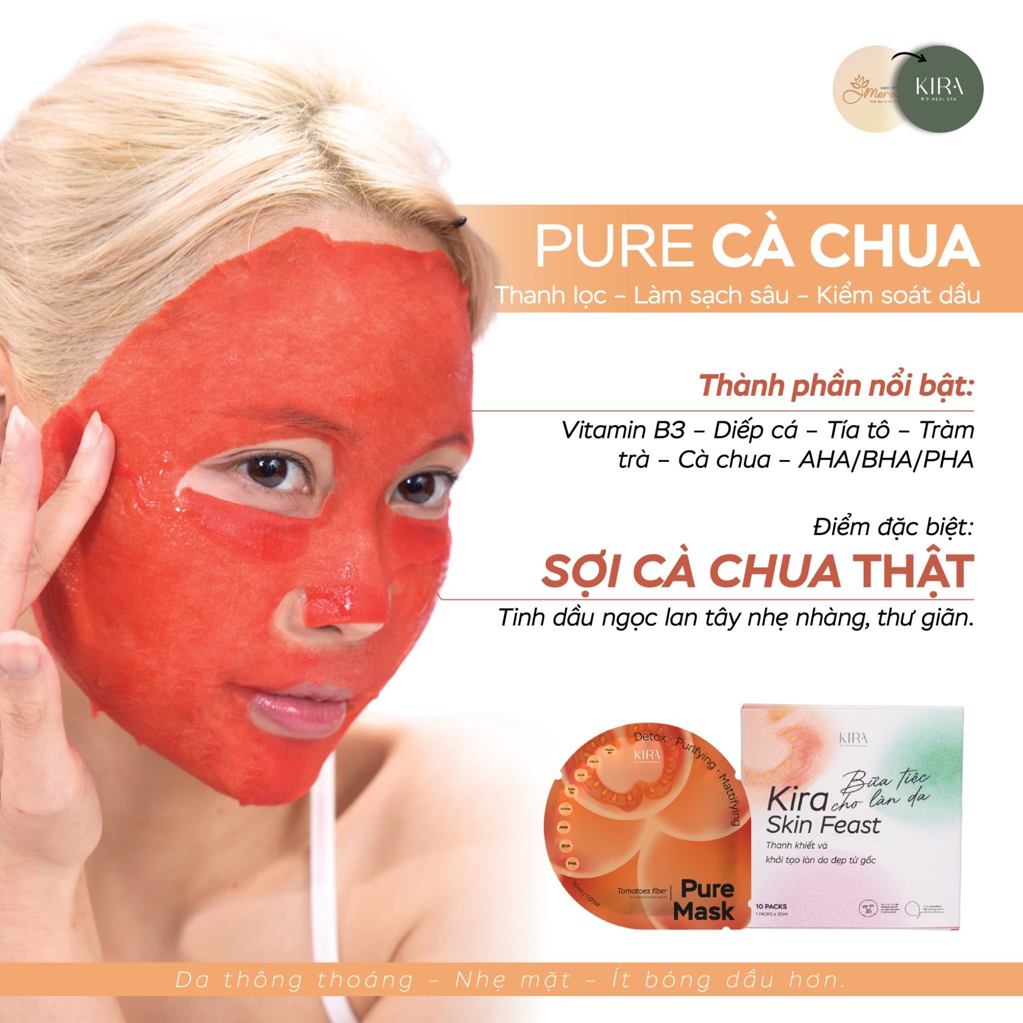  Kira Skin Feast (Bữa tiệc cho làn da) - thanh khiết và khởi tạo làn da đẹp từ gốc 