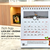  Lịch Để Bàn 2026 Bính Ngọ - Lịch Có Gương - Lịch thiết kế độc quyền - Có lịch âm - Lịch đánh dấu ngày lễ quan trọng trong năm tiện dụng dễ thương 