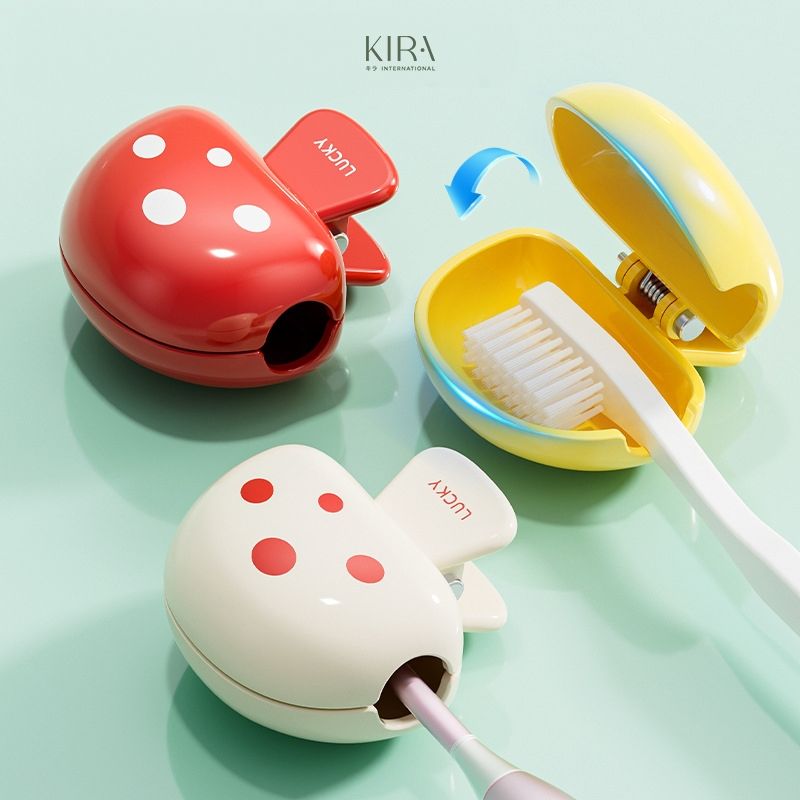  Hộp bảo vệ đầu bàn chải đánh răng hình nấm – tiện lợi mang theo du lịch, giữ vệ sinh, chống bụi hiệu quả 