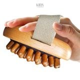  Bàn chải massage gỗ tự nhiên – Chải khô toàn thân, định hình cơ thể, giảm mỏi vai gáy, thư giãn mỗi ngày 