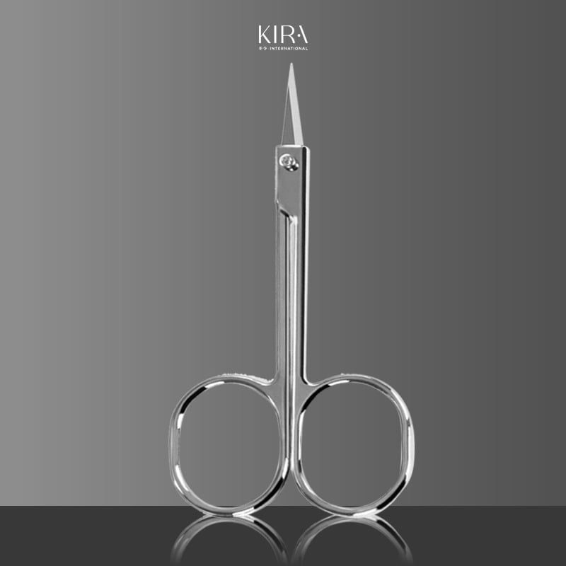  Kéo tỉa lông mày inox đầu tròn đầu nhọn – Kéo cắt tỉa lông mũi, chân mày mini an toàn không rỉ 
