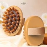  Bàn chải massage gỗ tự nhiên – Chải khô toàn thân, định hình cơ thể, giảm mỏi vai gáy, thư giãn mỗi ngày 