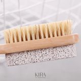 Bàn chải gỗ lông mềm tắm khô – Tẩy tế bào chết toàn thân, massage cơ thể thư giãn tại nhà 
