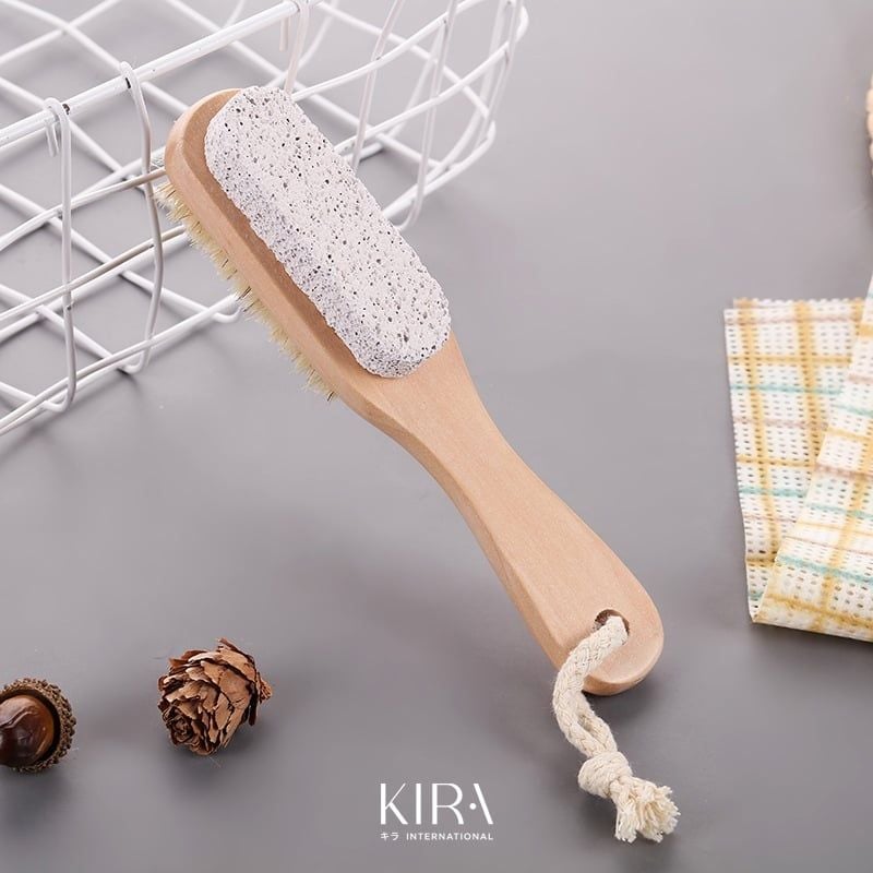 Bàn chải gỗ lông mềm tắm khô – Tẩy tế bào chết toàn thân, massage cơ thể thư giãn tại nhà 