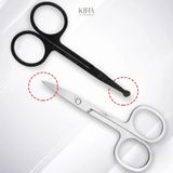  Kéo tỉa lông mày inox đầu tròn đầu nhọn – Kéo cắt tỉa lông mũi, chân mày mini an toàn không rỉ 