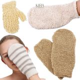  Găng tay tắm tẩy tế bào chết từ xơ mướp đan tay – Chà lưng toàn thân – Dịu nhẹ cho da – Dễ giặt và tái sử dụng 