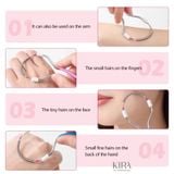  Dụng cụ tẩy lông mặt chữ U lò xo thép không gỉ – Tẩy lông không đau vùng mép, má, cằm – Cầm tay tiện lợi 