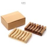 Kệ để xà phòng gỗ tre thiết kế thoát nước – Kệ xà phòng cổ điển giúp khô ráo, sạch sẽ, sang trọng cho nhà tắm 