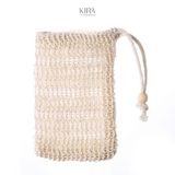  Túi đựng xà phòng tắm sợi gai/lưới lanh tự nhiên | Tạo bọt mịn – Tẩy tế bào chết – Treo thơm phòng 