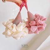  Bông tắm lưới mềm hình que kem – Tạo bọt mịn, nhanh khô, có dây treo tiện lợi – Dùng cho cả người lớn & trẻ em 