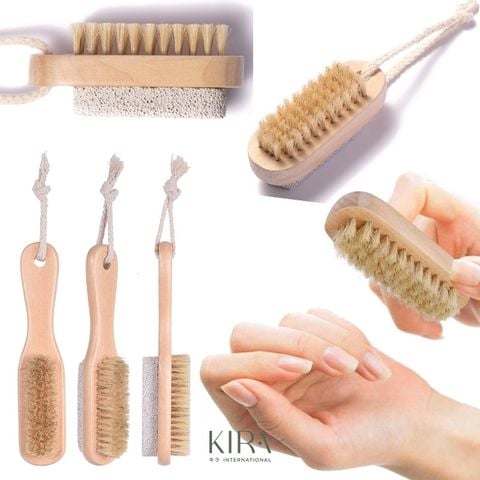  Bàn chải gỗ lông mềm tắm khô – Tẩy tế bào chết toàn thân, massage cơ thể thư giãn tại nhà 
