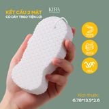  Bông tắm 3D siêu mềm mịn – Làm sạch nhẹ nhàng, không gây rát, phù hợp cho cả trẻ nhỏ & mẹ bầu 