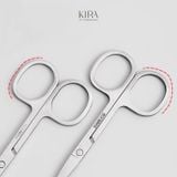  Kéo tỉa lông mày inox đầu tròn đầu nhọn – Kéo cắt tỉa lông mũi, chân mày mini an toàn không rỉ 
