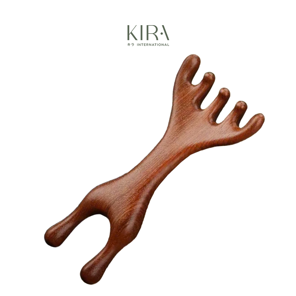  Lược Gỡ rối, Massage, Tránh Rụng Tóc - Tóc Mây Má Đào - KIRA GUASHA 