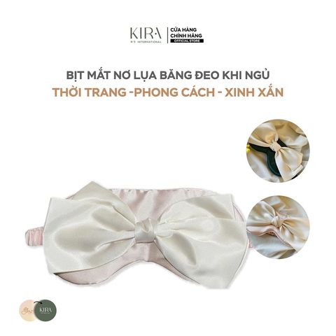  Bịt mắt Nơ lụa băng đeo khi ngủ, thời trang và phong cách 