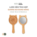  Lược mèo tích hợp gương soi đa năng tiện lợi giúp chải thông kinh lạc, thư giãn da đầu 