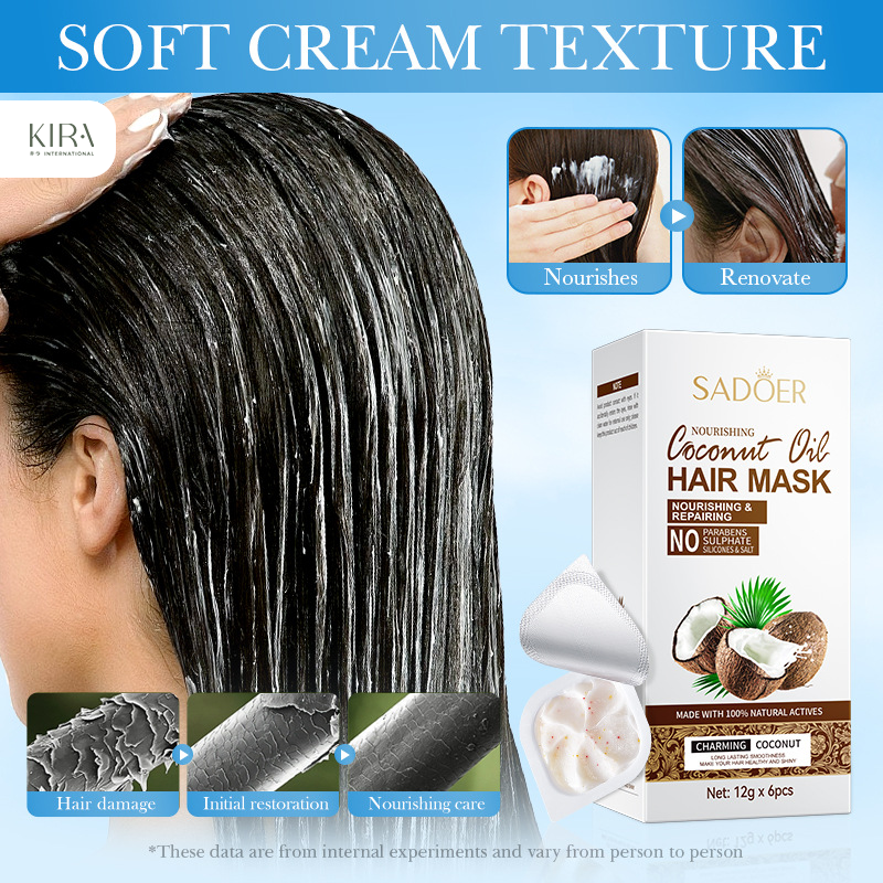  Viên nang dưỡng tóc 1ml × 30 viên-SADOER, dưỡng ẩm mượt mà, bảo vệ và phục hồi tóc 