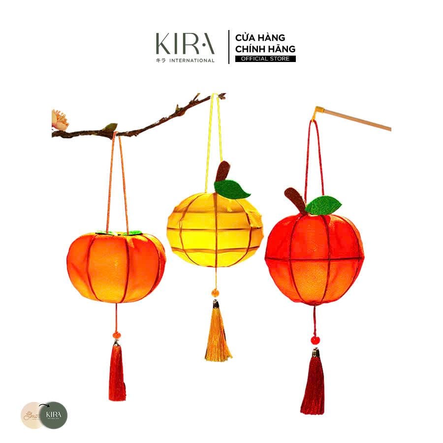  Đèn lồng trung thu DIY vải nỉ – đèn lồng treo cầm tay hình quả dễ thương cho bé 