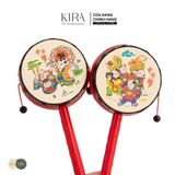  Trống lắc tay mini Trung Thu cho bé – đồ chơi âm nhạc truyền thống, trống lắc gõ nhịp vui nhộn 