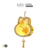  Đèn lồng trung thu giấy thủ công DIY – đèn lồng gỗ thỏ trăng hoa phong cách cổ điển cho bé 