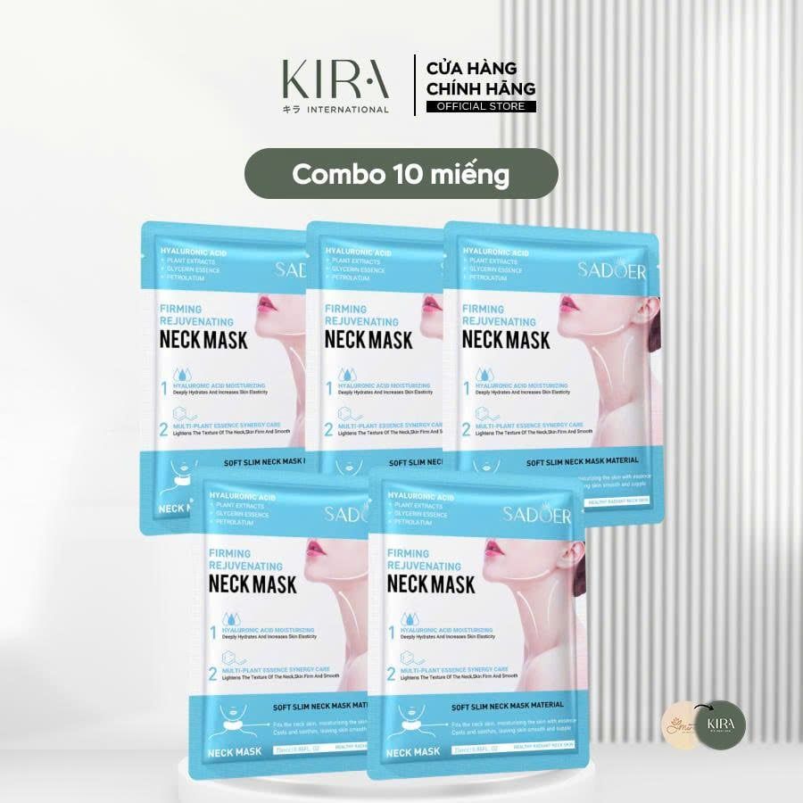  Mặt nạ cổ SADOER – dưỡng ẩm, làm săn chắc và cải thiện nếp nhăn cổ 