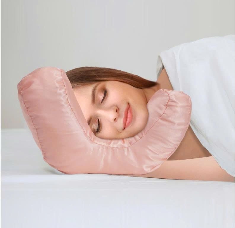  Gối xương cotton chống nhăn màu hồng san hô 