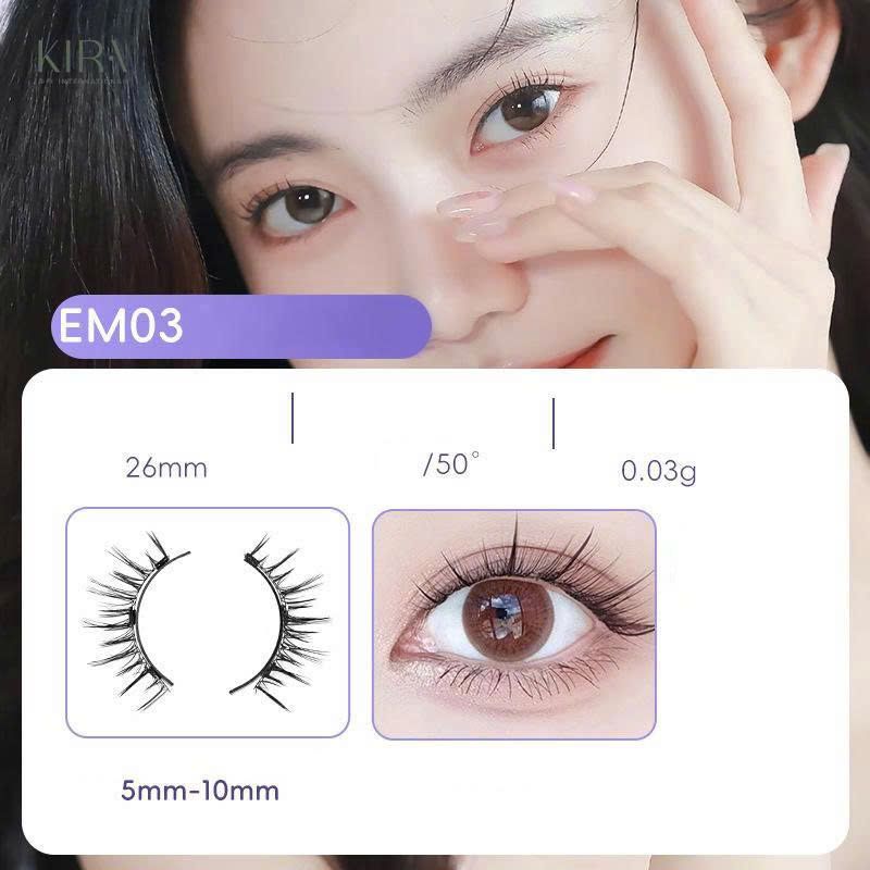  Mi từ tính phong cách Hàn Quốc Chất liệu giả lông chồn mềm mịn, hiệu ứng tự nhiên – giống thật, dễ dàng gắn và tháo, phù hợp trang điểm hằng ngày- Không bao gồm kẹp mi 