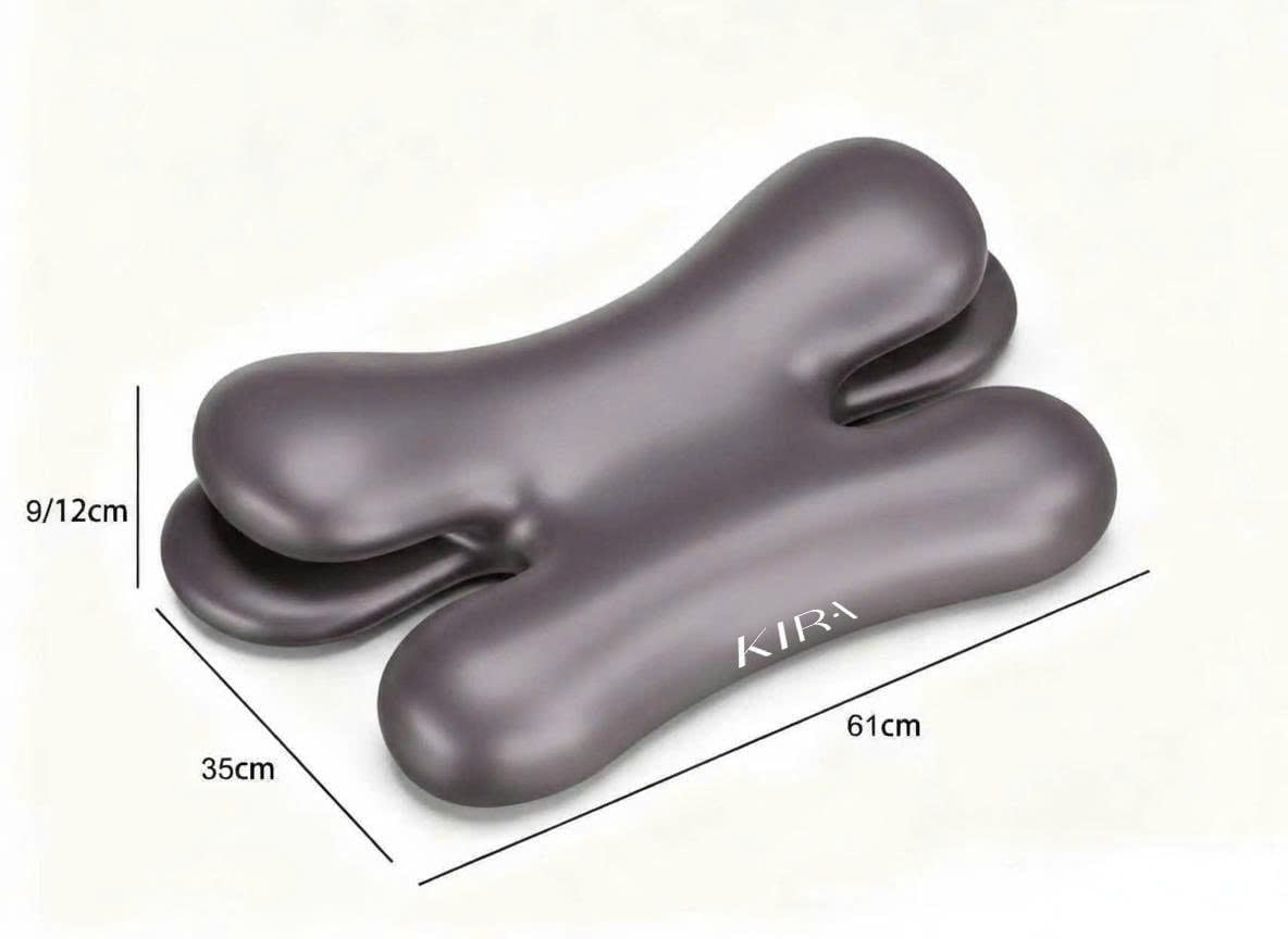  Gối công thái học H-Shape chống hình thành nếp nhăn cổ và nếp nhăn mặt khi ngủ, chống đau mỏi cổ vai gáy, hỗ trợ đốt sống cổ mang lại giấc ngủ sâu thoải mái, chất liệu cao su non và lụa băng cao cấp 