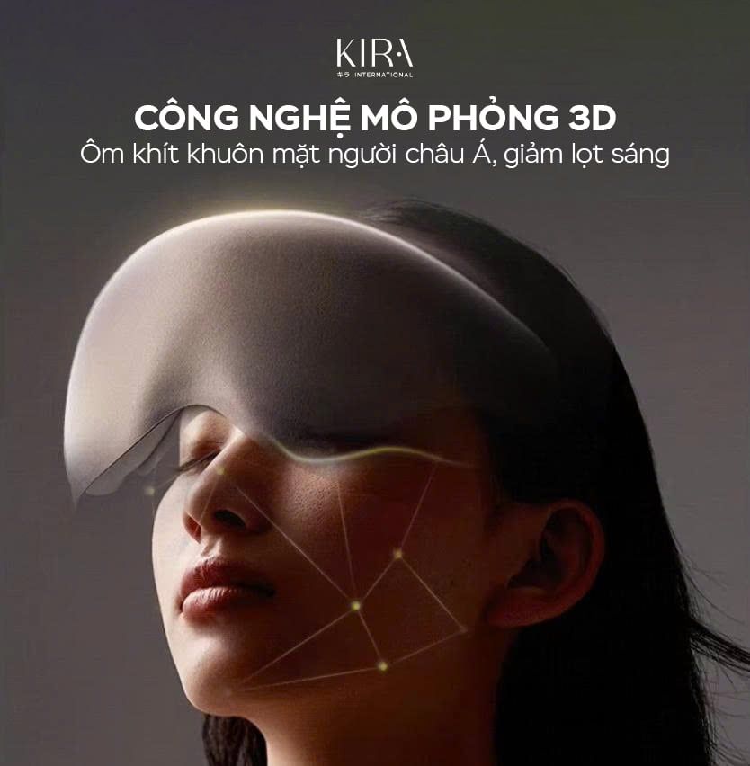  Bịt mắt tích hợp hạt trọng lực mang lại giấc ngủ sâu và êm ái 