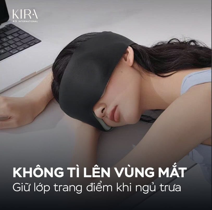  Bịt mắt tích hợp hạt trọng lực mang lại giấc ngủ sâu và êm ái 