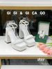 Sandal gót vuông HOA WD S922
