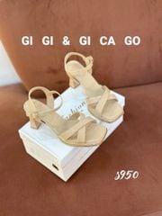 Sandal gót vuông chéo S950