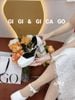 Cao gót vuông mũi tròn Nơ Mary WD C703