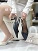 Cao gót nhọn hở gót Nơ C082